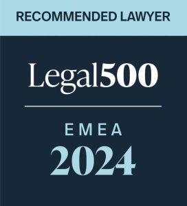 Legal500 Recommended Lawyer 2024 Peter Bergt
